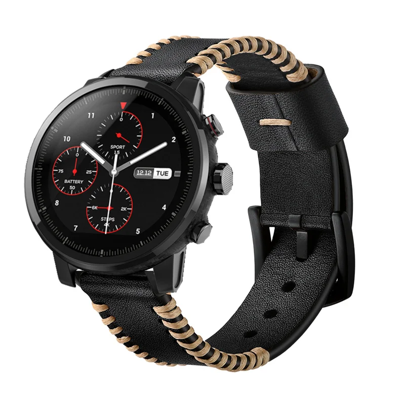 20 или 22 мм ремешок для часов ручной работы из натуральной кожи Samsung Gear S3 Sport S2 Huawei