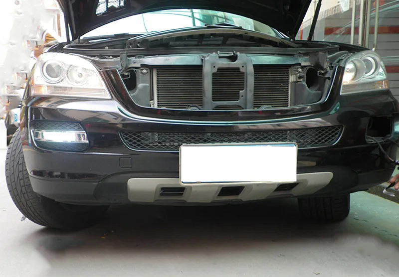 Автомобильные мигающие DRL для Mercedes Benz ML350 W164 ML280 ML300 ML320 2006 2007 2008 2009 дневные ходовые огни противотуманные фары