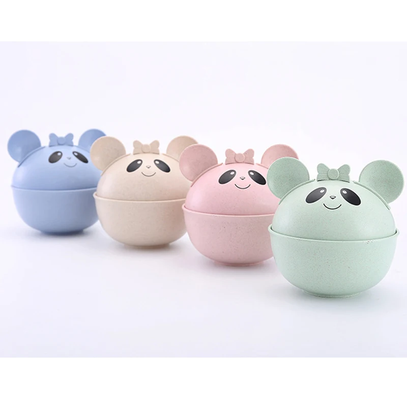 REIZBABY Новый Медведь для маленьких миска еды комплект с крышкой Симпатичные