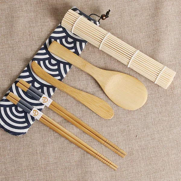 sushi set Роликовая форма для суши, кухонные инструменты, гаджеты, производитель суши, Базука, рисовое мясо, овощи, сделай сам, кухонные аксессуары, инструменты для суши - Цвет: sushi set