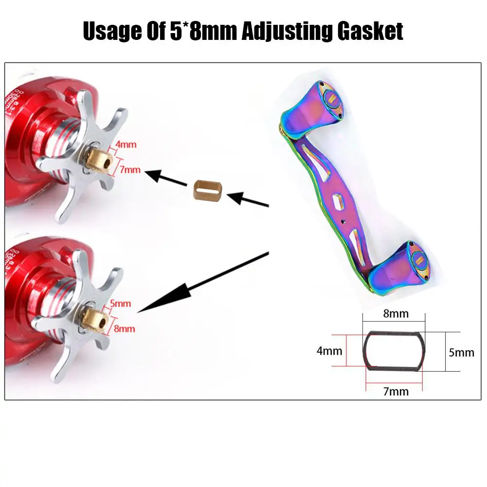 85 мм/90 мм Рыболовная катушка ручка круглая Катушка Ручка Металлическая Хамелеон