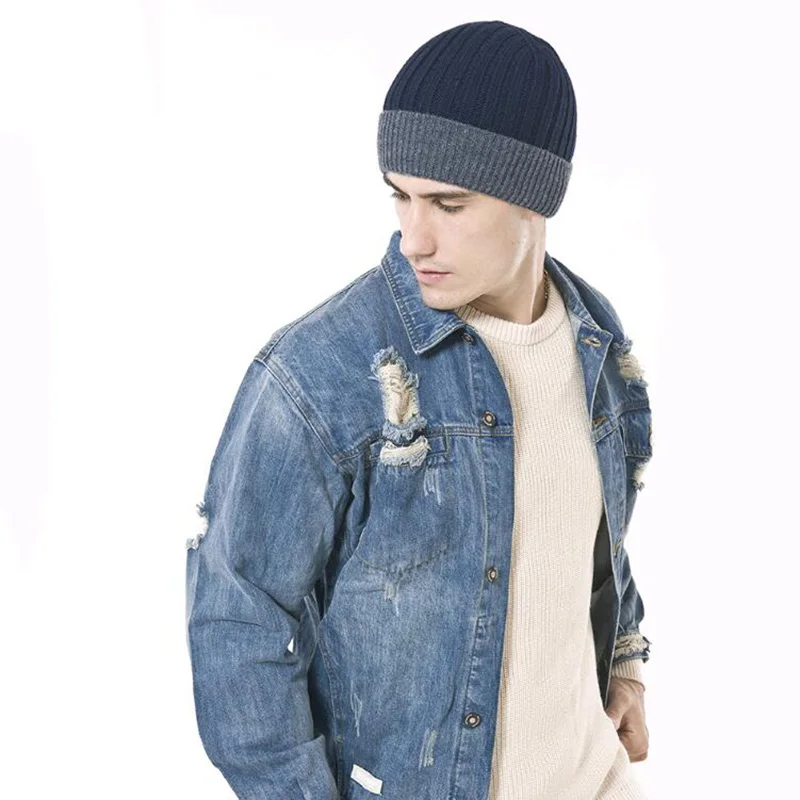 Фирменная Новинка модная зимняя шапка для Для мужчин женщин Hat Skullies шапочки