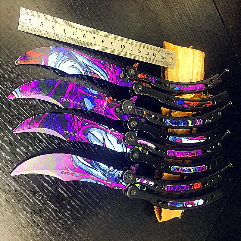 CS нож бабочка Crazy color складной для самозащиты|Ножи| |
