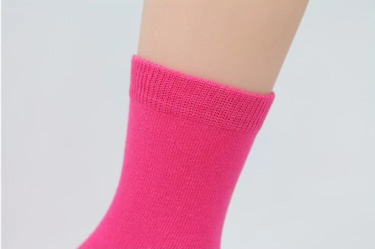 Calcetines deportivos de algod&oacute;n para ni&ntilde;os y ni&ntilde;as, medias de 1 a 9 a&ntilde;os, color caramelo, 5 pares/1 lote-4