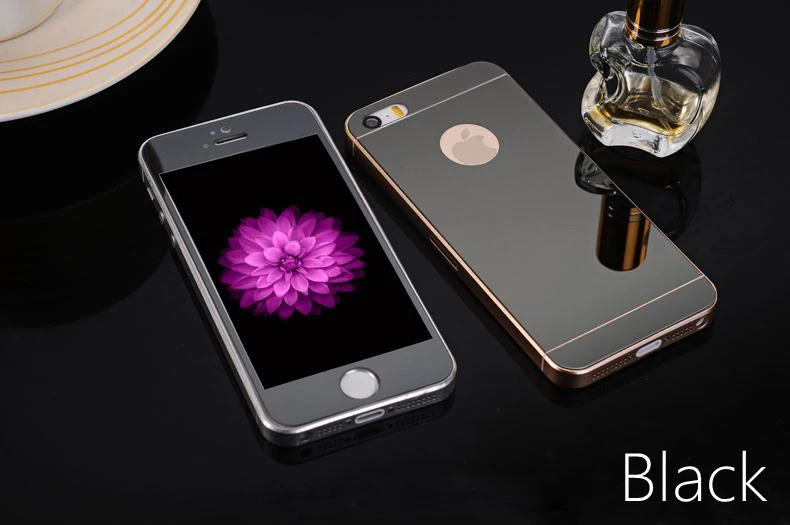 2 шт передняя+ задняя крышка для iPhone 4, 4S, 5, 5S, SE, 6, 6 S, 7, 8 Plus, X, 10, закаленное стекло, полное покрытие, зеркальный эффект, цветная защитная пленка, без логотипа