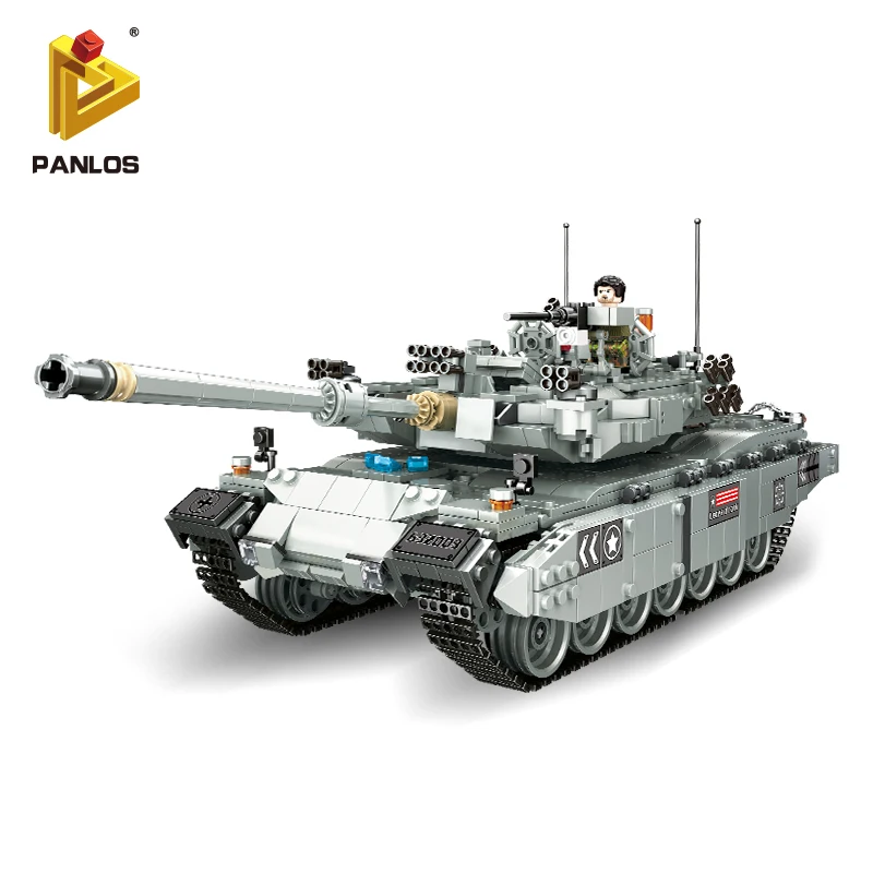 Panlos 2311 шт. Танк строительные блоки кирпичи военные военная армия конструктор
