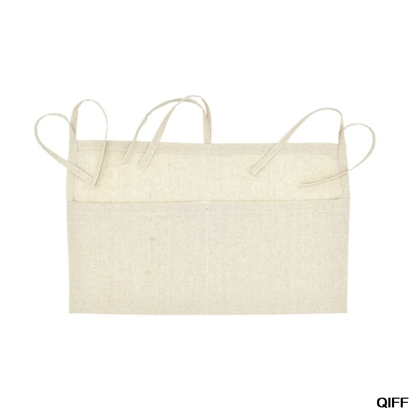 Baby Crib Organizer Bed Hanging Storage Bag For Baby Essentials Multi-Purpose Baby Bed Organizer Hanging Diaper Toys Tissue