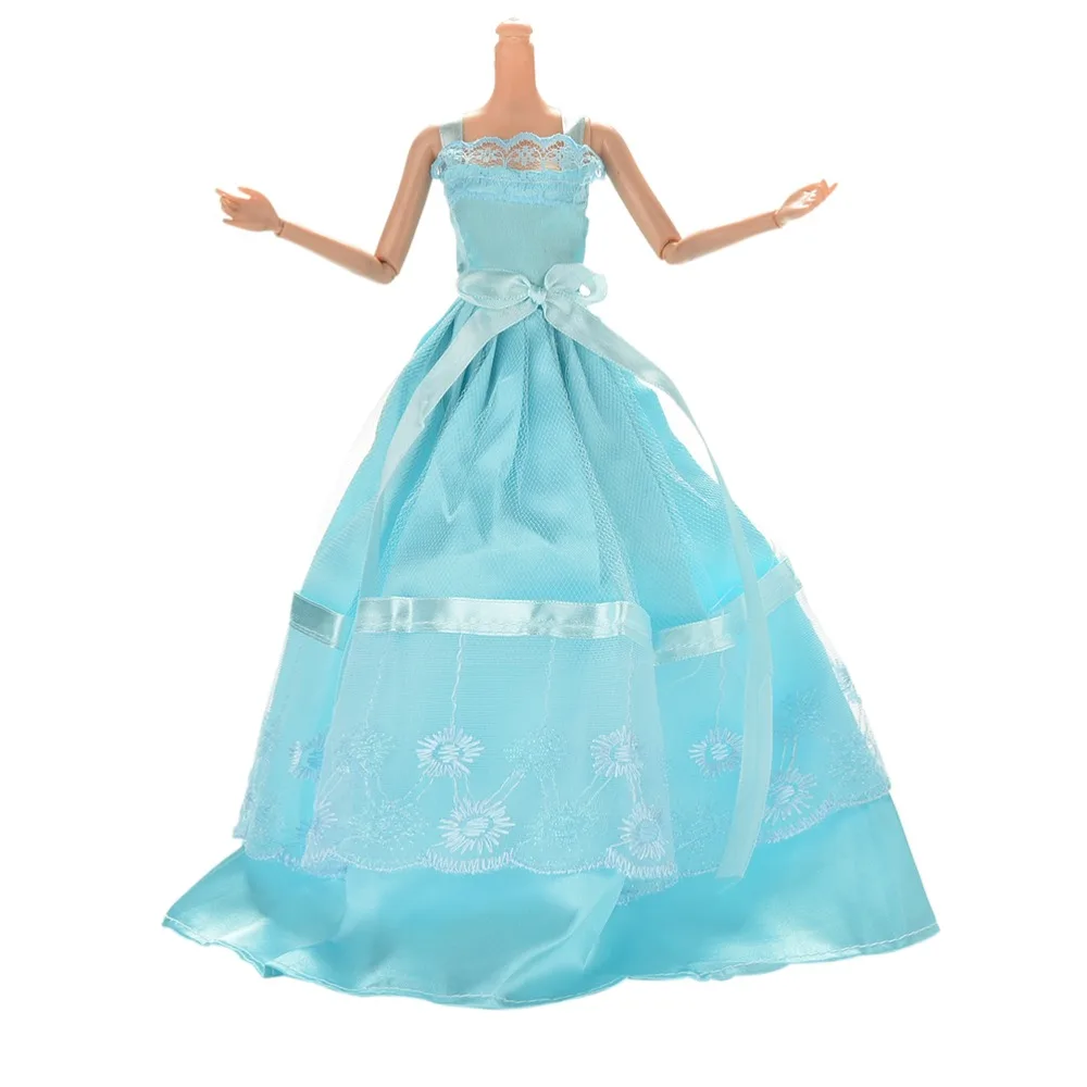 1 шт. модное платье для девочек кружевные вечерние платья на бретельках 11 дюймов