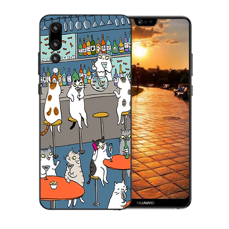 Чехол для телефона Huawei P10 P20 P8 P9 Lite Plus 2017 Ascend Y5 II 2 из ТПУ P smart Y6 Pro Y9 2018 2019 |