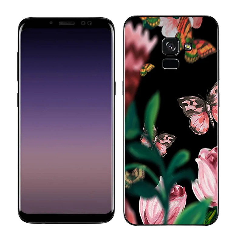 Мягкий силиконовый чехол для Samsung Galaxy A8 + Plus 2018 модные окрашенные чехлы из ТПУ A730F |