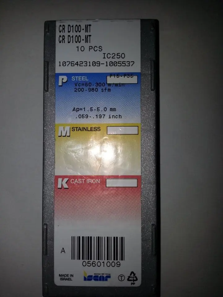10 шт карбидная вставка CR D100-MT IC250 |