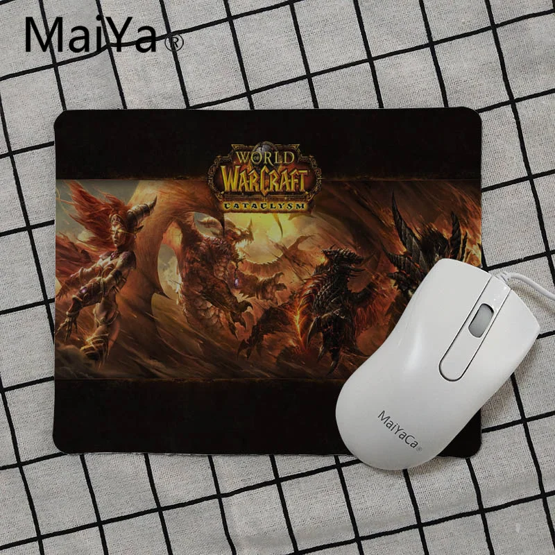No Lock Edge25x29cm MaiyaBoy Подарочный коврик World of Warcraft для геймеров, скоростные мыши, розничная, маленький резиновый коврик для мыши,,, игровой коврик для мыши - Цвет: No Lock Edge25x29cm