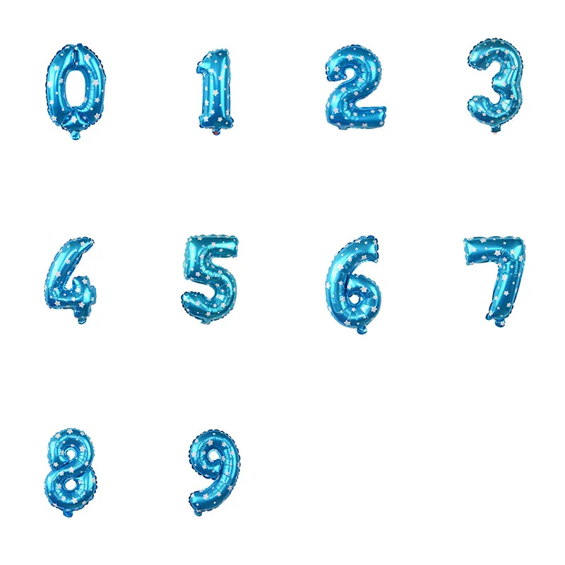 16-дюймовый гелиевый шарик из фольги голубой цвет свадебное украшение детский