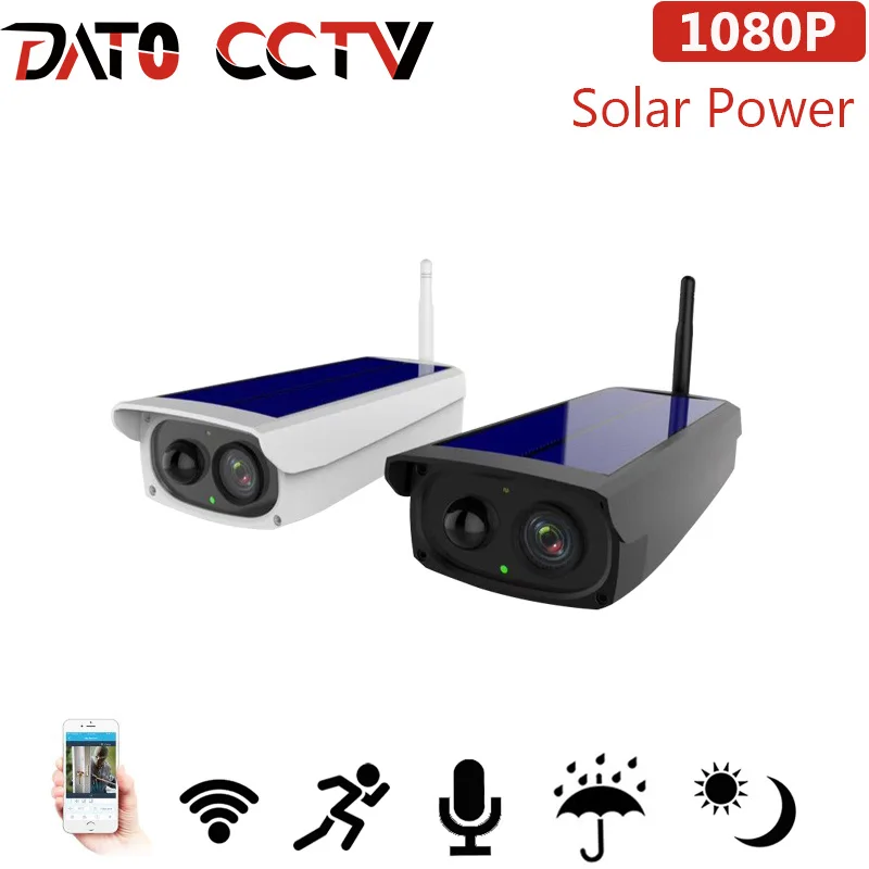 Ip камера Datocctv с солнечной панелью 1080P Full HD Wi Fi|Камеры видеонаблюдения| |