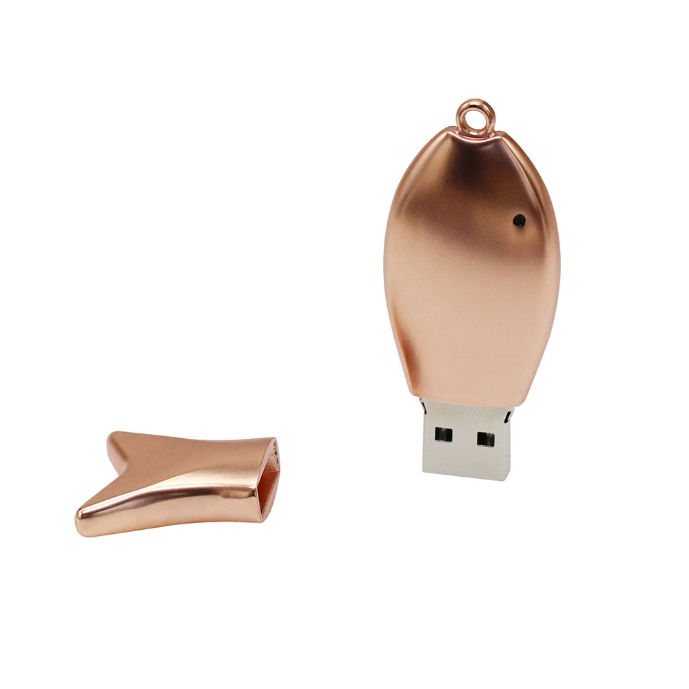 USB флеш-накопитель 64 ГБ 32 ГБ 16 ГБ 8 ГБ флеш-накопитель рыбка Флешка водонепроницаемый металлический Серебряный Memoria Cel USB Stick подарок(логотип на заказ
