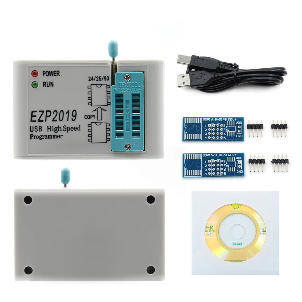 Высокоскоростной USB программатор EZP2019 SPI ezp 2019 с 12 поддержками 24 25 93 EEPROM чип флэш BIOS