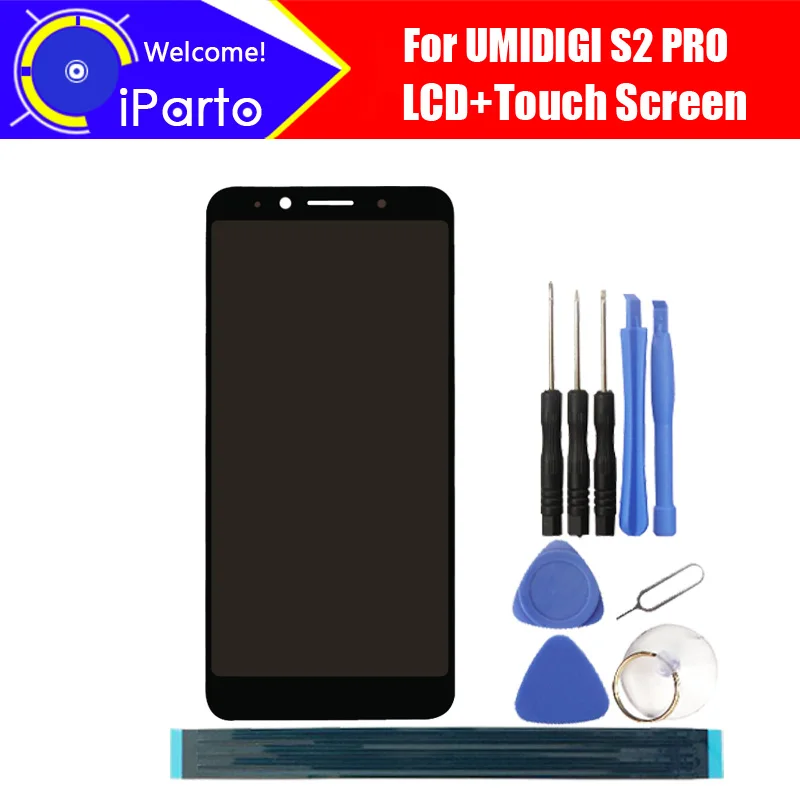 6 0 дюймовый ЖК дисплей UMIDIGI S2 PRO + кодирующий преобразователь сенсорного экрана в