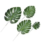 10-12 шт Искусственные тропические листья пальмы имитация листьев для Гавайских Луау вечеринки джунгли пляжные украшения для тематических вечеринок