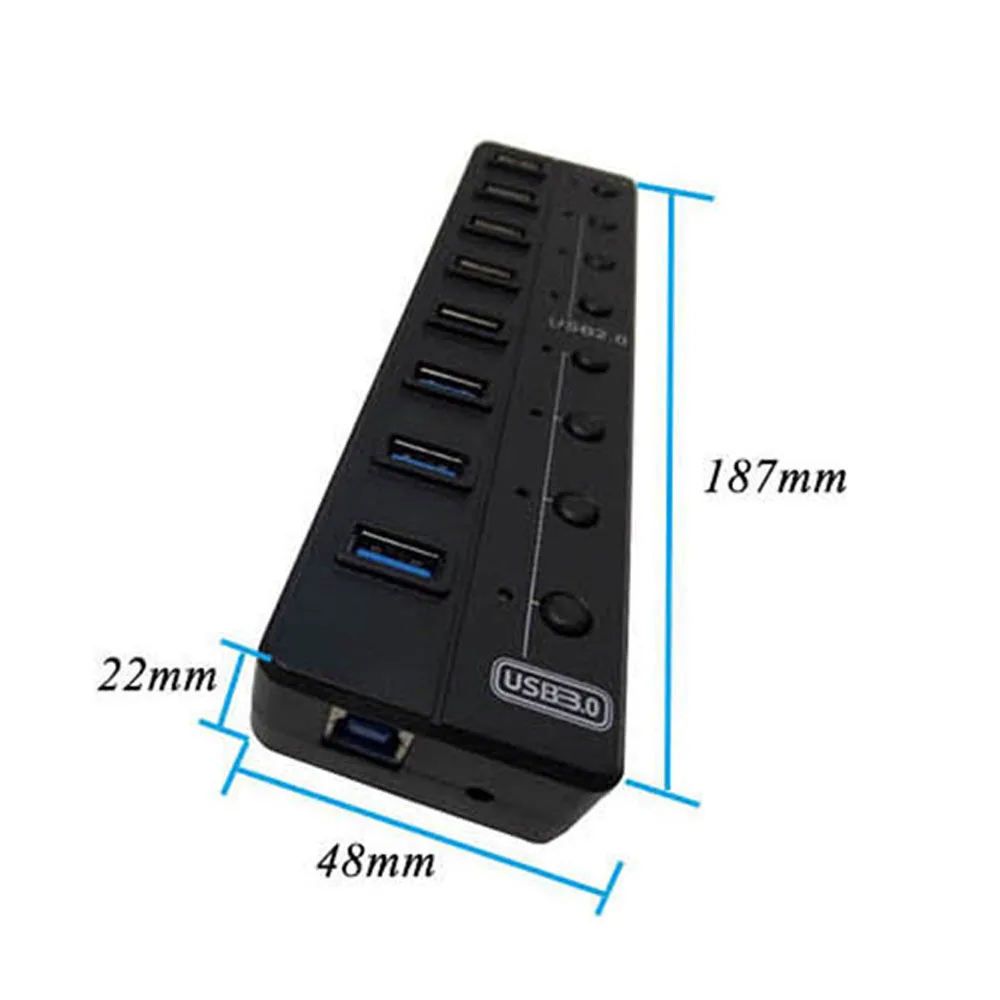4 порта USB3.0 + 3 USB 2 0 2100mA Быстрая Зарядка порт концентратор с независимым