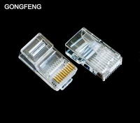 special wholesale gongfeng new rj48 network connector 10p10c six kinds 10 core special crystal head 100pcslots to russia