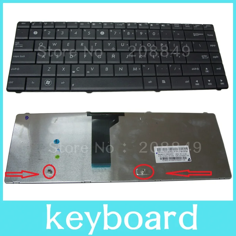 Новая клавиатура для ASUS K43U X430 X43U X42J K43T X43E X43SA X43SJ X43SV X43B K43T K43B X43BY K43TY X43BR K43BR us v118602as1