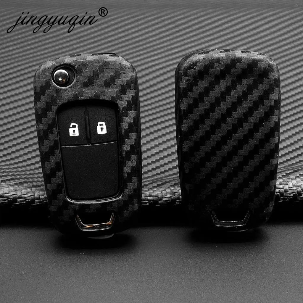 Силиконовый чехол для ключей jingyuqin Buick Chevrolet Cruze Aveo Lova Sail Malibu Trax Opel Astra Corsa Meriva Zafira