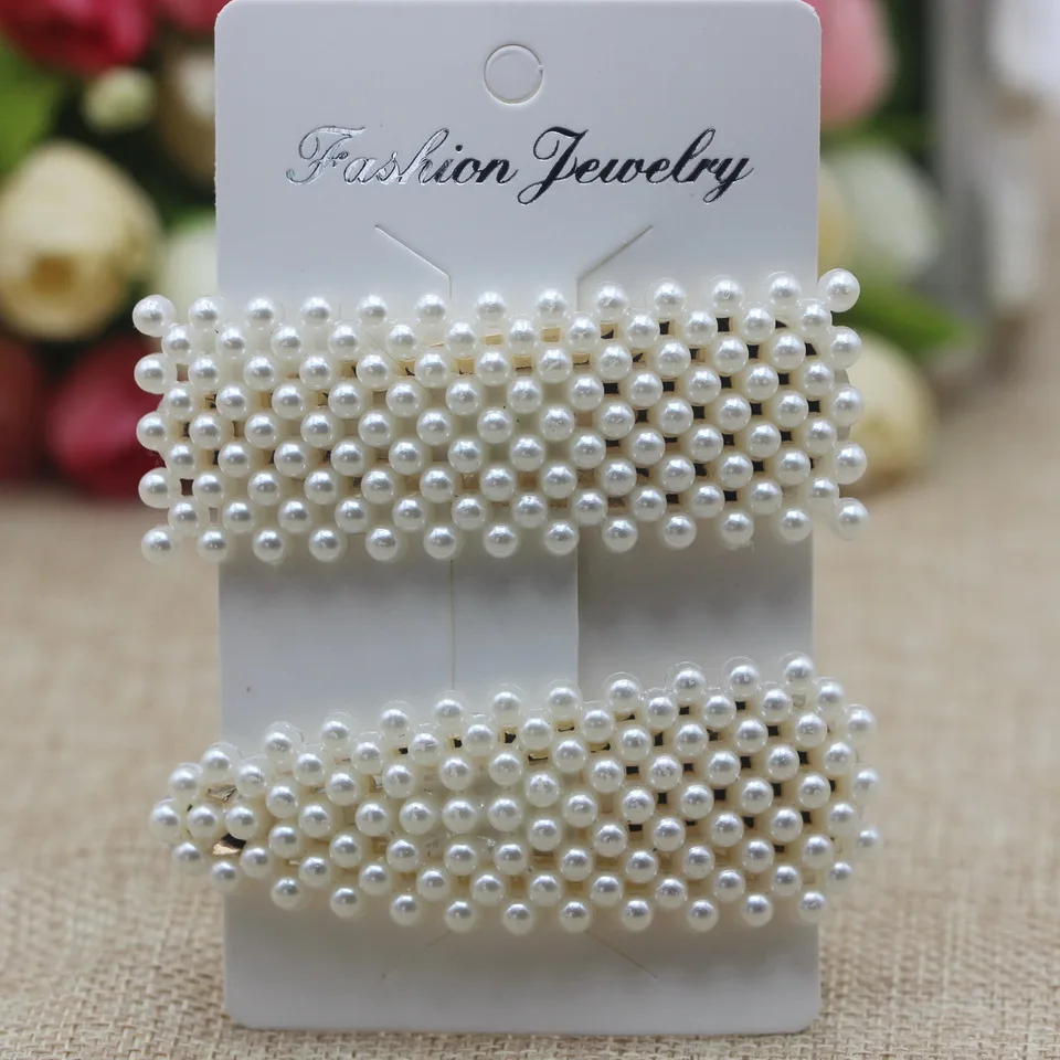 Модная жемчужная имитация бусин заколка для волос цветная жемчужная Цветочная палочка, Шпилька для волос для девочек аксессуары для укладки волос - Цвет: Solid Pearl