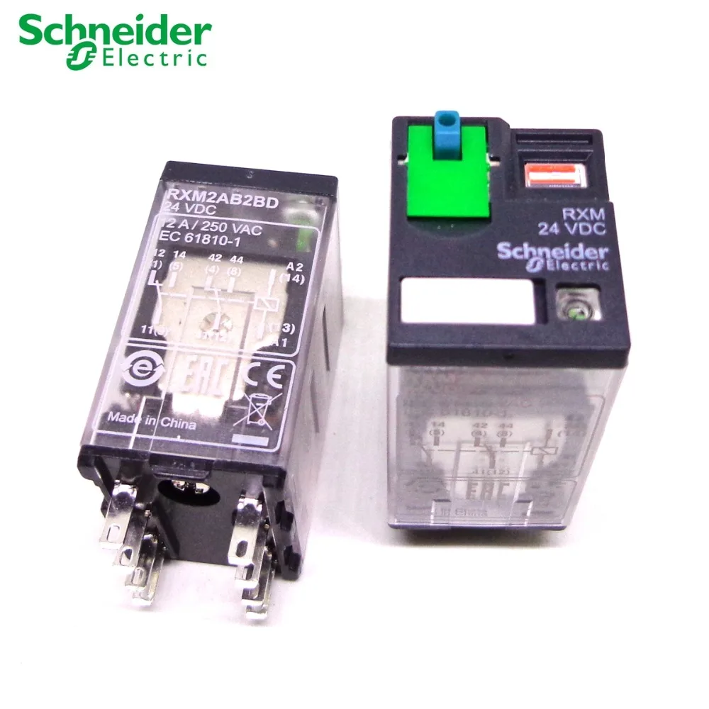 5 шт. Schneider реле RXM2AB2BD RXM2AB2P7 RXZE1M2C 2CO 12A реле+ LTB светодиодный 24VDC 230VAC Фирменная Новинка и Schneider реле