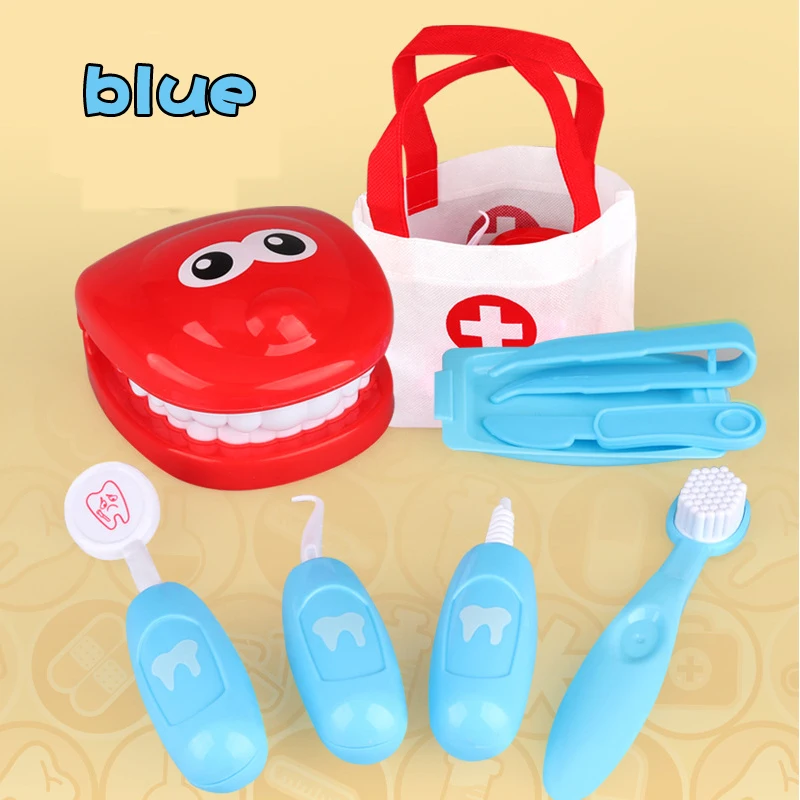 9 шт. детский пластиковый набор для стоматологических игр | Игрушки и хобби
