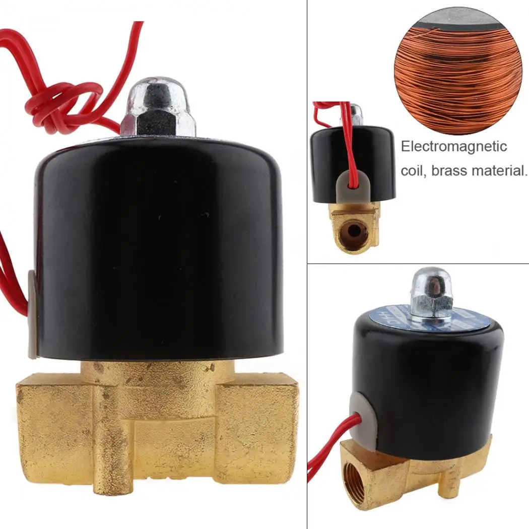 3/8 ''клапан DC12V DC24V нормально закрытый тип алюминиевый сплав Электрический