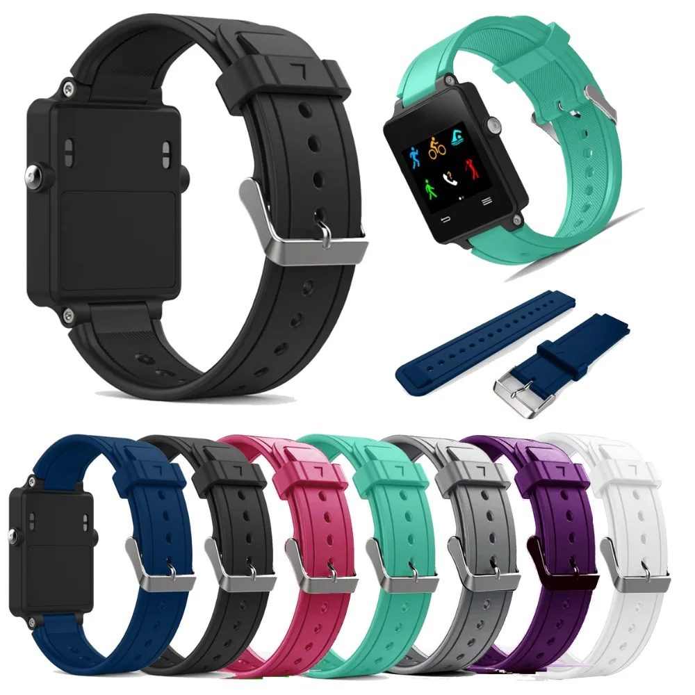 Сменный ремешок для Garmin Vivoactive силиконовые сменные фитнес-браслеты с металлическими застежками для vivoactive gps часы