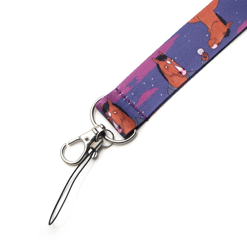 P3625 Dongmanli Конь БоДжек брелок Lanyards держатель удостоверения личности ID карта Пропуск Тренажерный зал мобильный телефон USB бейдж держатель ключевой ремень