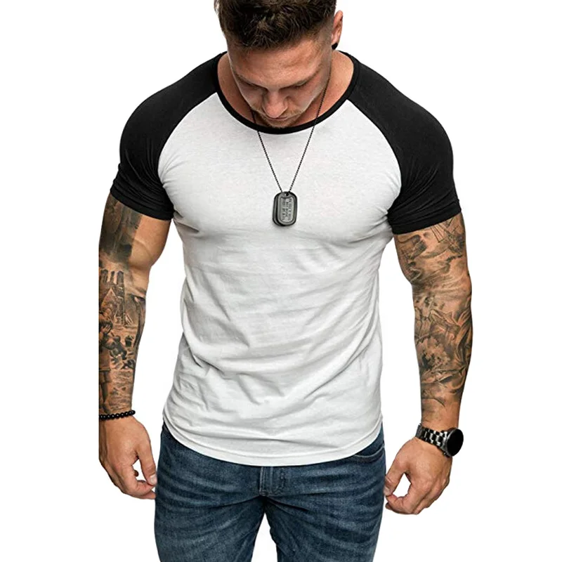 Хит мужские спортивные футболки для бодибилдинга Спортивные Повседневные топы