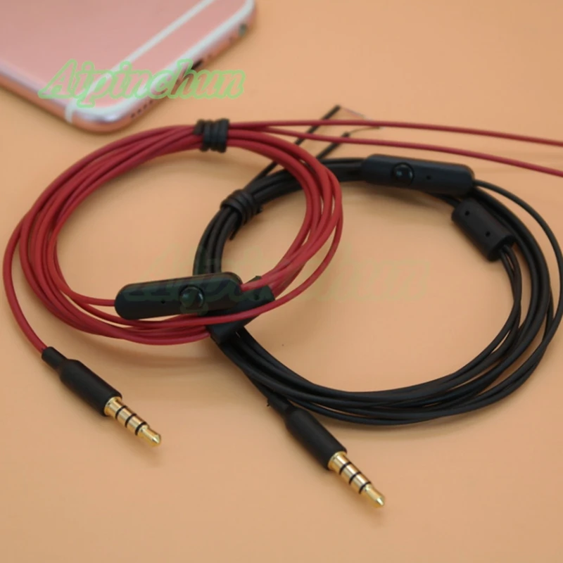 Aipinchun 3 5 мм DIY аудио кабель для наушников с микрофоном запасной провод CTIA Jack 2 цвета