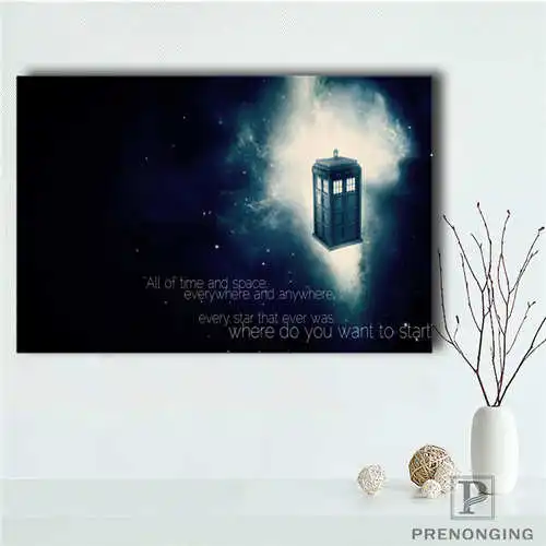 Custom doctor who (3) Printing Posters Cloth Fabric Wall Art Pictures For Living Room Decor#18-12-05-2-70 | Дом и сад