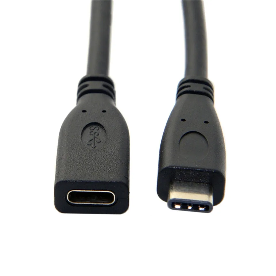 YKSO USB C кабель 3 1 Тип мужчин и женщин Расширение зарядный синхронизации данных
