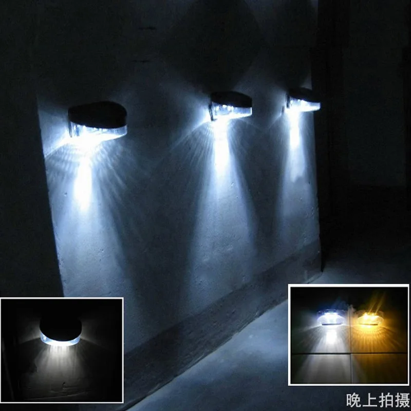 

Solar fence lamp waterproof fence lamp decorative wall lamp courtyard lamp fence lamp 2LED bead