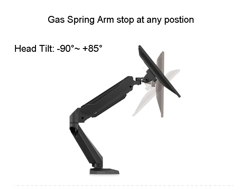 Настольное крепление 2 в 1 с газлифтом и держателем монитора|monitor holder|monitor holder armdual