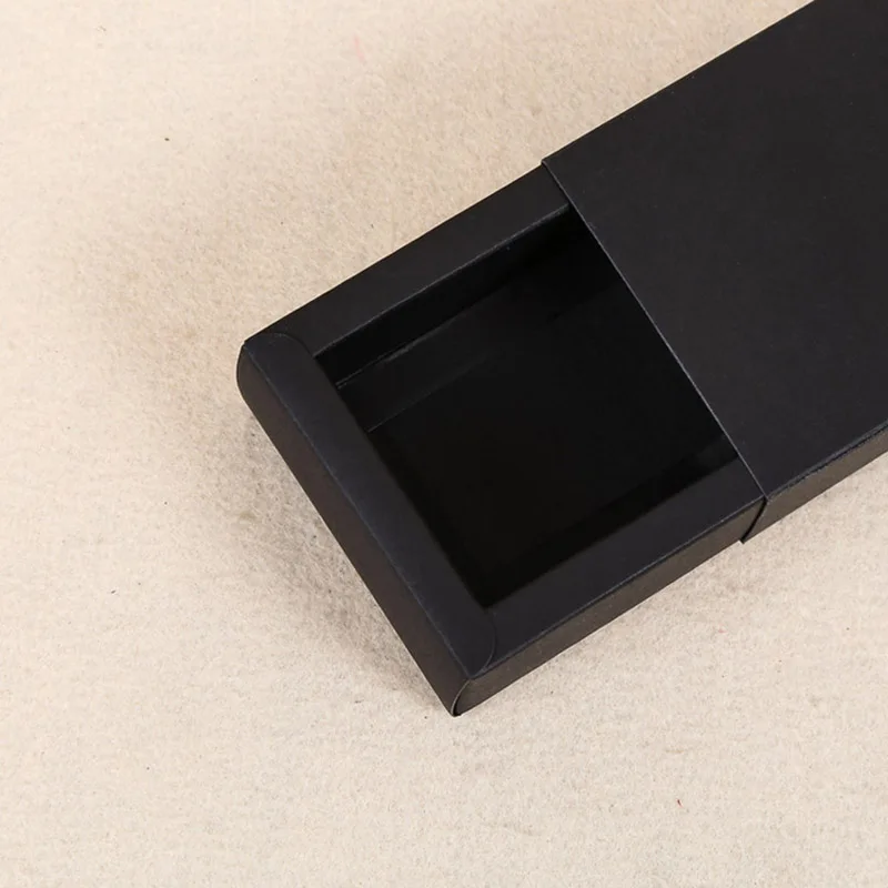 15*8*4cm 15Pcs/ Lot Jewelry Necklace Black Kraft Paper Wedding Gift Drawer Box 5.9"x3.14"x1.57" DIY Soap Craft Event Boxes | Дом и