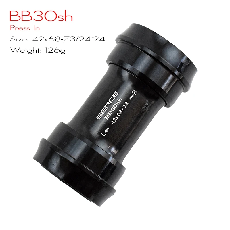 BB30sh 42x24-24 Герметичный подшипник BB30 BSA30 PF30 BB386 MTB дорожный велосипед внешний подшипник нижние кронштейны 24 30 мм углеродный дорожный горный велосипед BB наборы - Цвет: BB30sh 42x24-24