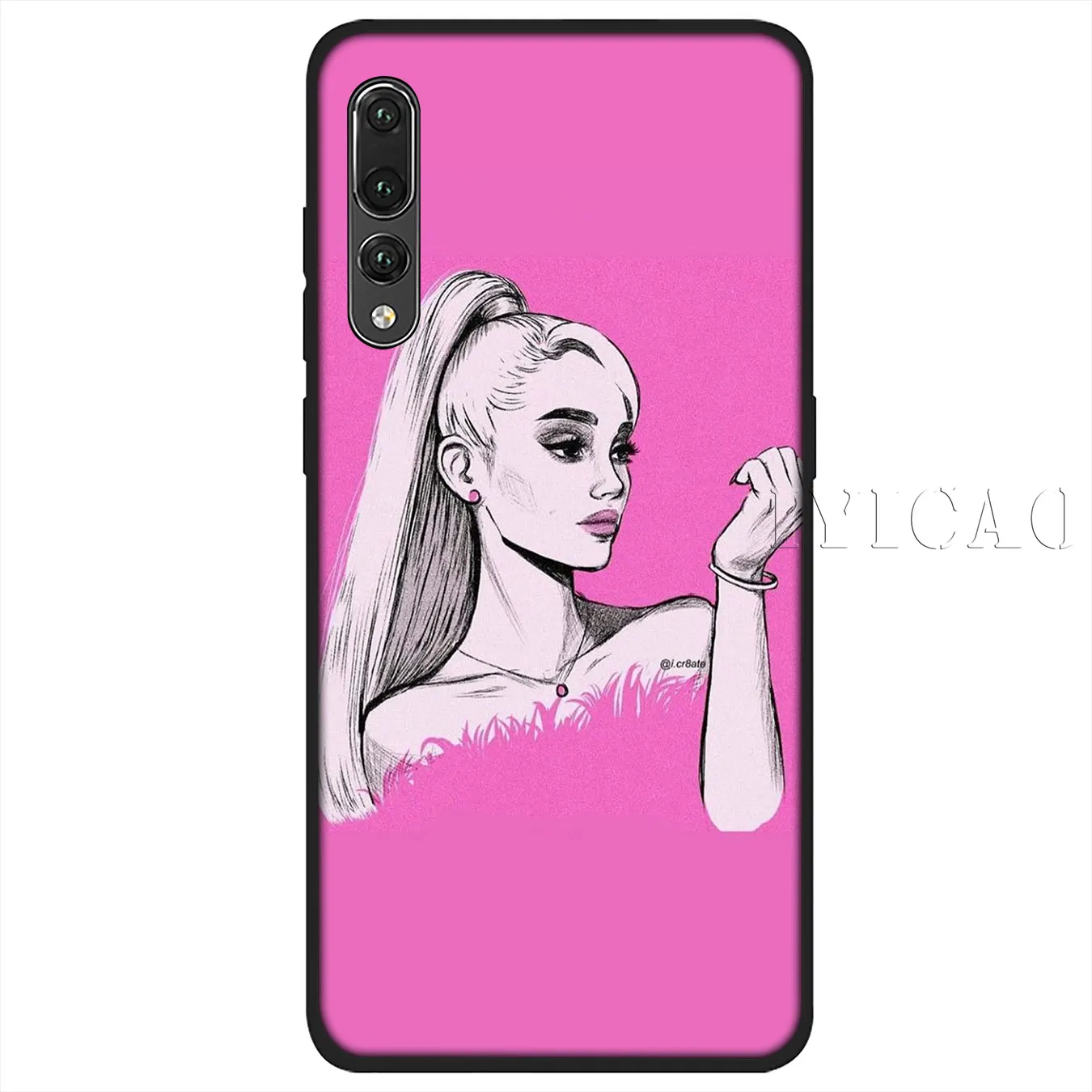 IYICAO Sexy hot Ariana Grande Ultrathin Novelty Soft Case for Huawei P30 P20 Pro P10 P9 P8 Lite Mini 2017 2016 P smart Z 2019 |