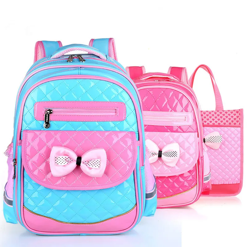 Школьный рюкзак для девочек, из искусственной кожи, с изображением принцессы