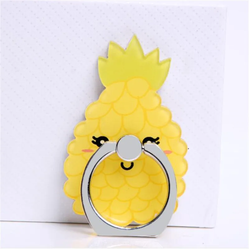 E Cartoon Lemon Cloud Ice Cream Phone holder Car Mount Stand Finger Ring Smartphone Holder Mobile Phone Holder For All Phone - Цвет: E