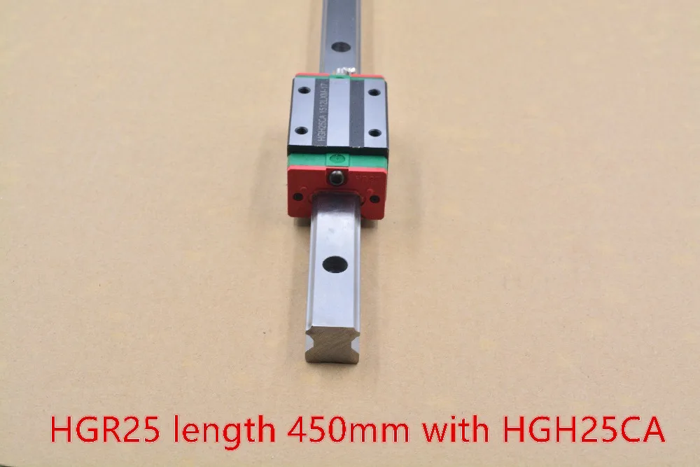 

HG linear guide HGR25 width 23mm length 450mm with HGH25CA slide rail for cnc xyz axis HGH25CA1R450 1pcs