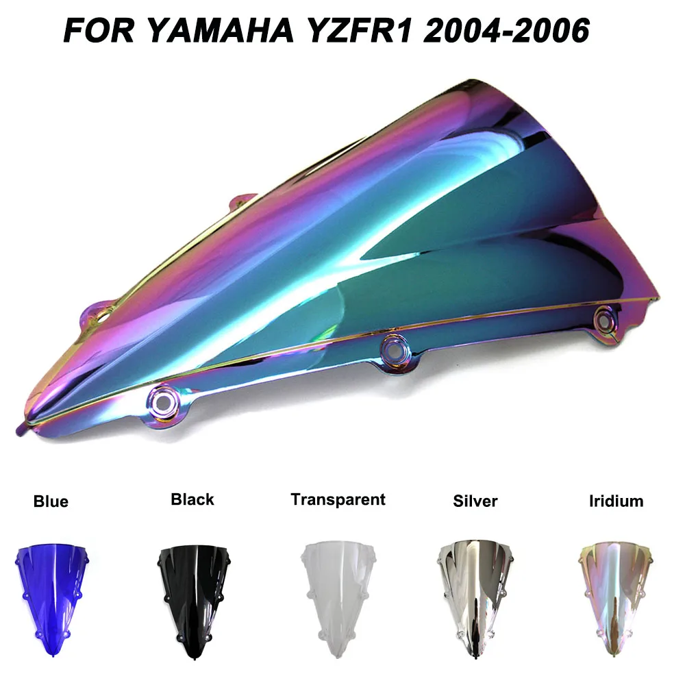 Лобовое стекло ABS для Yamaha ветровое мотоцикла YZF R1 2004 2005 2006 с двойным