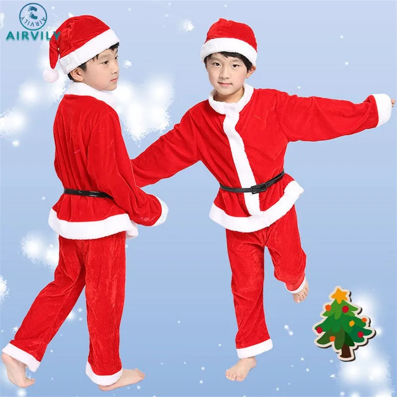 2017 Christmas Baby Romper Boys Girls Xmas Clothes Sets Children Dress Kids Santa Claus Costume Suit With Hats Roupas de natal | Детская