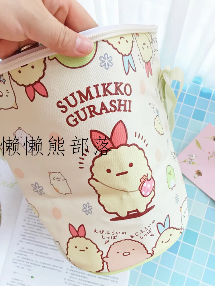 IVYYE Sumikko gurashi Модные Портативные плюшевые сумки для обедов, мультяшная сумка для пикника, коробка для еды, сумка для хранения для женщин, девочек, детей, Новинка