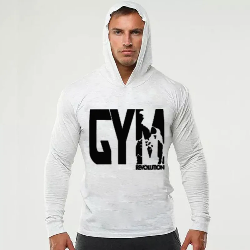 YANQIN 2018 НОВАЯ тонкая мужская спортивная куртка для спортзала толстовка с