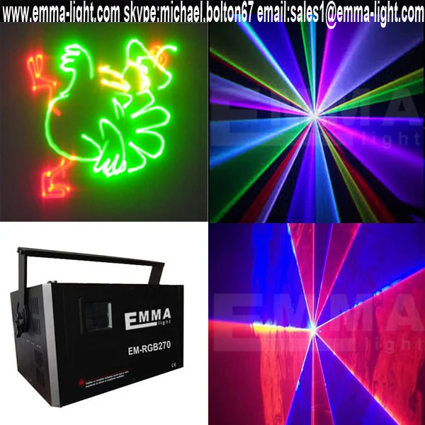 Высокой мощности RGB лазерный проектор тест | Освещение