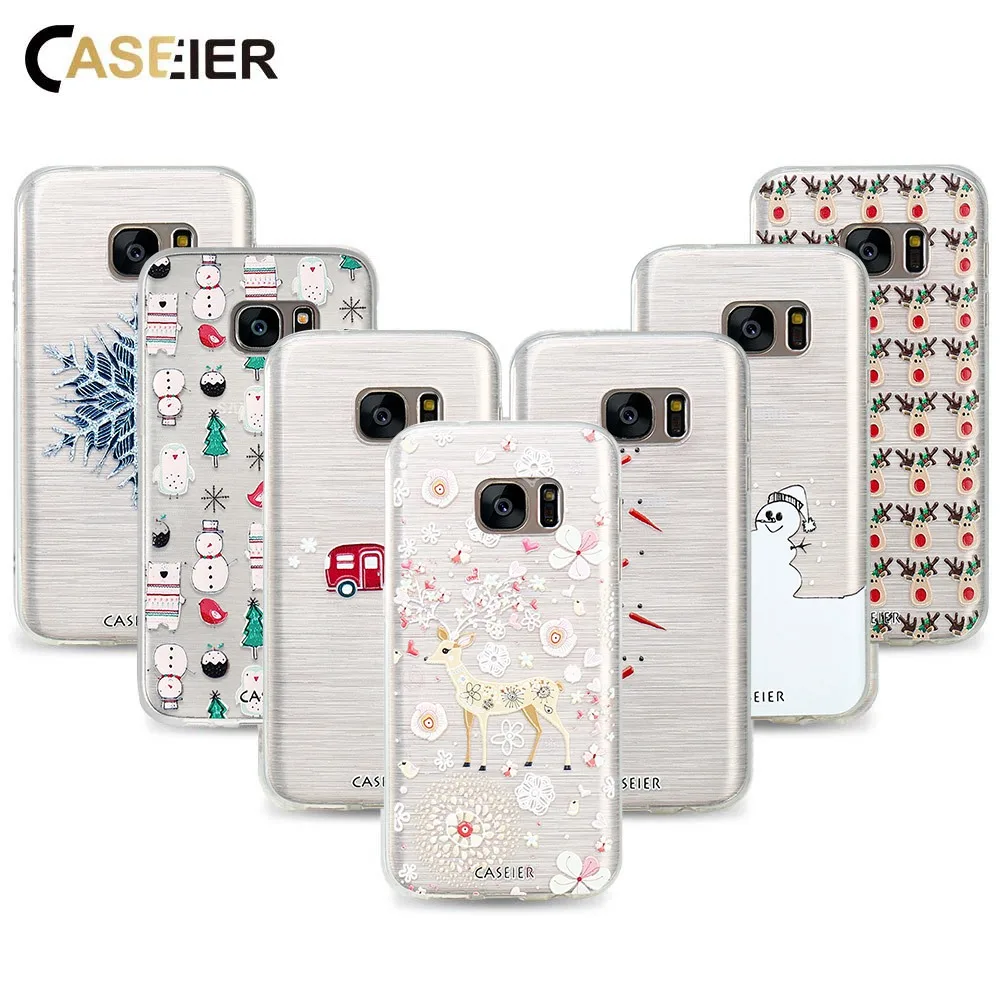 Чехол CASEIER для Samsung S8 S9 Plus S6 S7 Edge мягкий ТПУ чехол Note 8 9 задняя крышка |